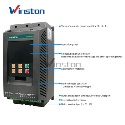380Vac 75kw 90kw 110kw 200kw 320kw 400kw 500kw 630kw стартер мотора 3 участков мягкий для мотора индукции